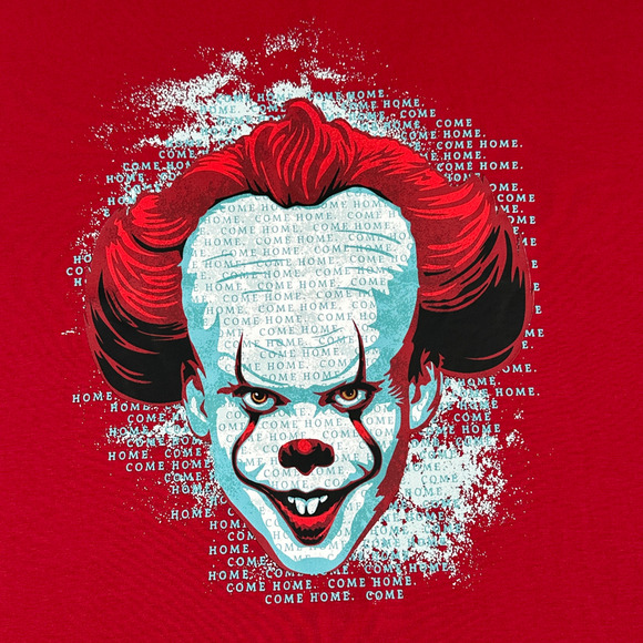 Stephen Kings It Night Shirt Womens EXTRA LARGE Red Pennywise Chapter Two Movie - Picture 2 of 6